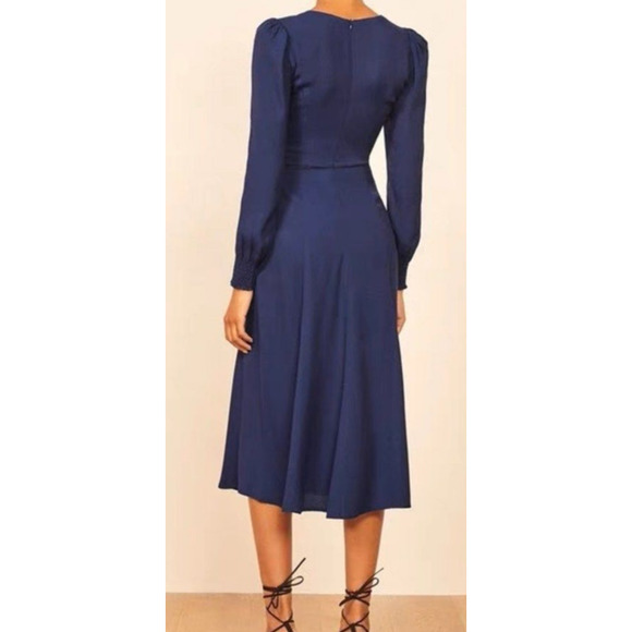 NWT Reformation Hunt Dress Danube Midi Wedding Guest Event Coquette Shower SZ 20 - Picture 3 of 14